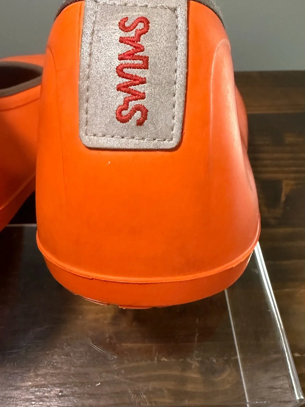 Men’s Classic Swims Orange Slip-On Galoshes Size XXL or Size 12-13.